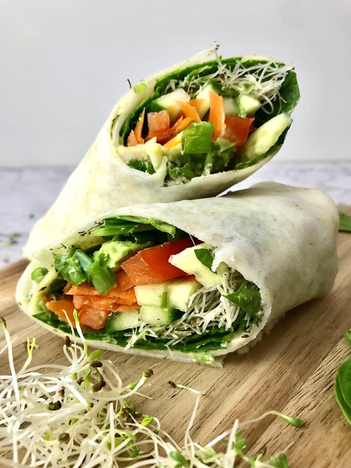 Vegan Veggie Hummus Wrap - Bree's Vegan Life